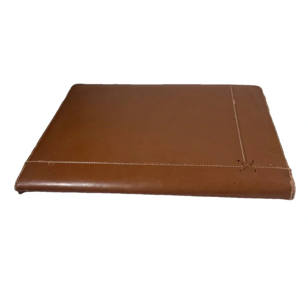 Rawlings Dodgers Leather Portfolio Notepad With Dodger Logo On Paper